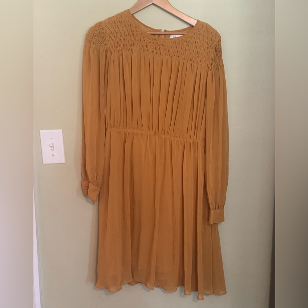 Mustard Long Sleeve Dress